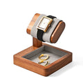 MISHITU T-shaped Watch Stand Wooden Jewelry Watch Display Stand Watch Storage Holder Bracelet Jewelry Display Watch Storage Rack