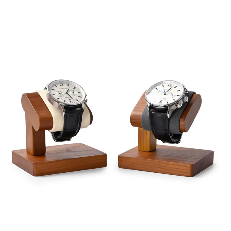 MISHITU T-shaped Watch Stand Wooden Jewelry Watch Display Stand Watch Storage Holder Bracelet Jewelry Display Watch Storage Rack